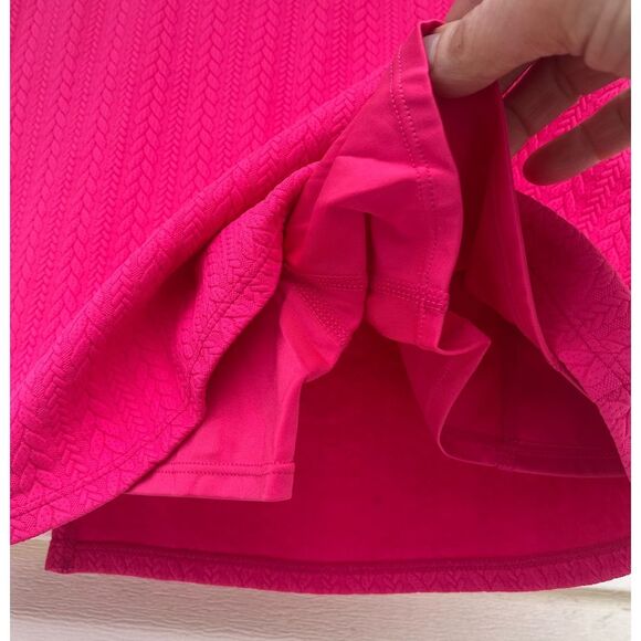Revolve BeachRiot hot pink mini skort, NWOT, 3-color elastic waist, XS - Picture 3 of 8